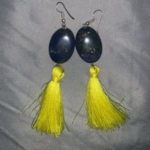 Tassel vibrant earrings
